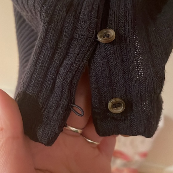 American Eagle Navy Blue Tank Top with Button-up Front - Picture 8 of 8